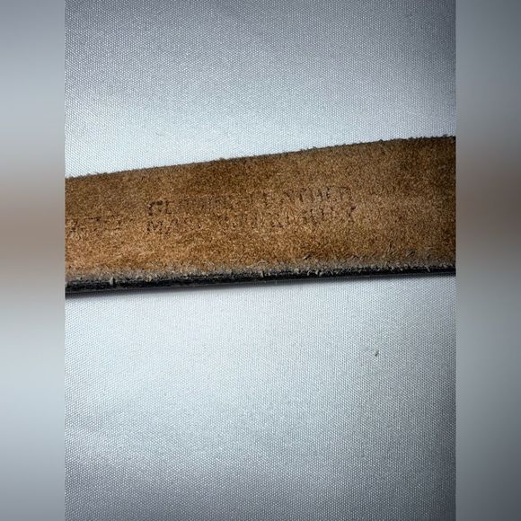 Leather Belt Classic Tooled,โ Size 36โ, Black, Timeless Classic, Staple Piece - Picture 3 of 9